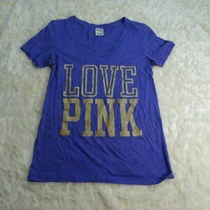 Victoria's Secret Pink Purple T-Shirt Small
